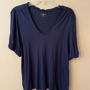 LOFT Women's Navy Top